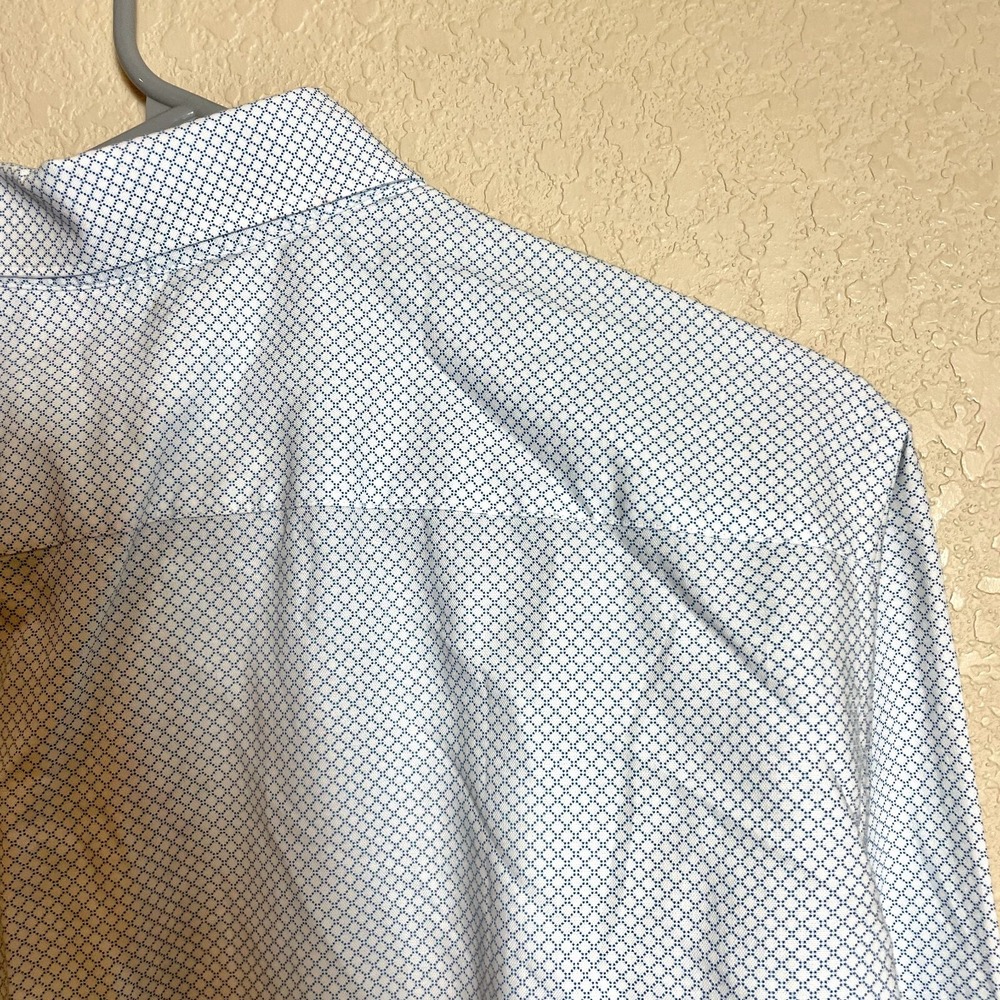 Ted Baker Lamonic Dress Shirt Long Sleeve Mens Size 4 Blue Flip Cuff Collared - Picture 5 of 14
